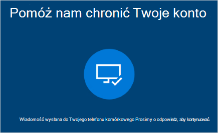 Zrzut ekranu przedstawiający ekran powiadomień "Wprowadź hasło".