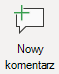 Przycisk Nowy komentarz w programie Visio.