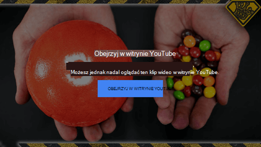 Ten komunikat o błędzie z witryny YouTube informuje, że osadzone klipy wideo w formacie Flash nie są już obsługiwane