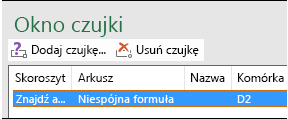 Usuwanie czujki