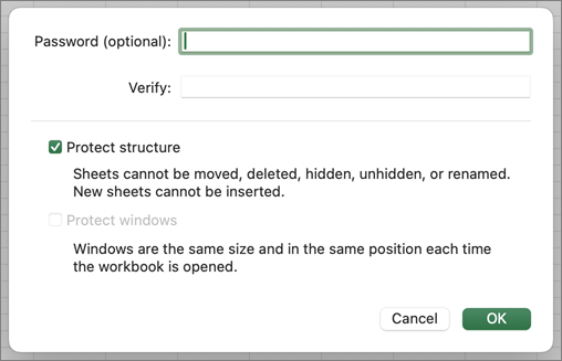 Ochrona struktury i systemu Windows MacOS