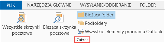 Wybierz zakres, aby zawęzić wyniki wyszukiwania