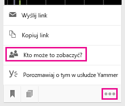 Wyświetlanie lub zmienianie osoby, której dokument jest udostępniany