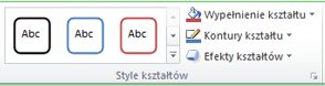 Obraz Wstążki programu Excel