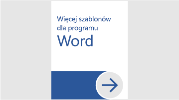 Więcej szablonów dla programu Word