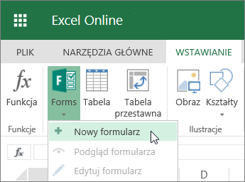 Formularze > Nowy formularz