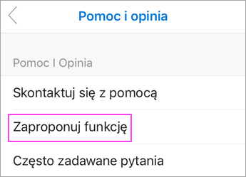 Wybierz pozycję Zaproponuj funkcję