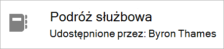 Wskazuje, kto udostępnia notes