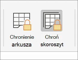 Pozycja Chroń skoroszyt wyróżniona w systemie MacOS