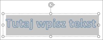 Tekst symbolu zastępczego WordArt