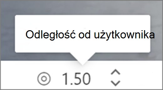 Odległość od interfejsu użytkownika