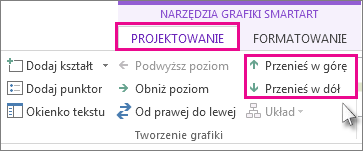 Przenoszenie daty w górę lub w dół