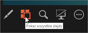 Kliknij Nawigatora slajdów, aby wyświetlić wszystkie slajdy