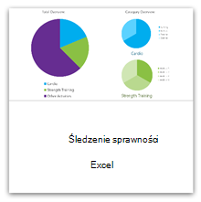 Wybierz to, aby pobrać szablon Śledzenie sprawności fizycznej.