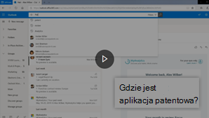 Obraz miniatury klipu wideo funkcji Znajdowanie wiadomości e-mail