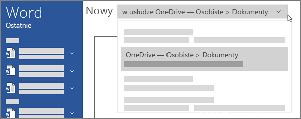 Nowa usługa OneDrive