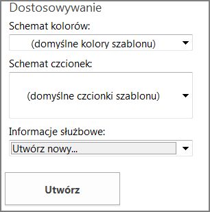 Opcje szablonów pocztówek dla szablonów z witryny Office.com.