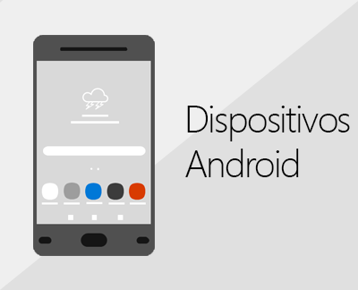 Clique para configurar o Office e o email em dispositivos Android