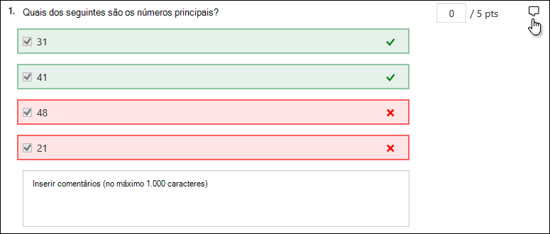 Respostas para quizzes.