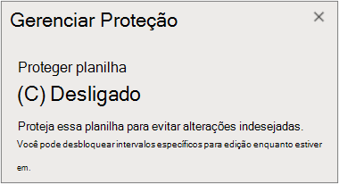 Desativar a proteção de folhas