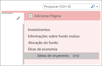 Tornar página uma subpágina ou promover uma subpágina a página.