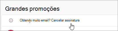 Uma captura de tela do botão Cancelar assinatura