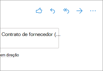 Opções de resposta no Outlook na Web