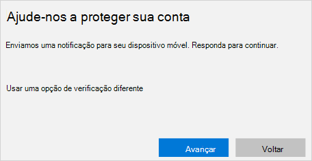 Tela de notificação móvel