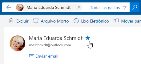 Uma captura de tela do botão Adicionar aos Favoritos