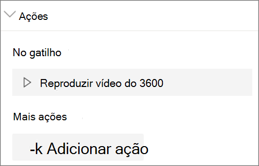 ações de vídeo