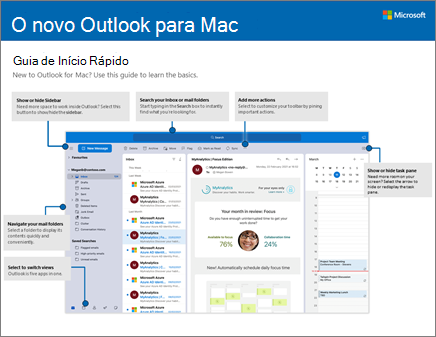 Guia de Início Rápido do Outlook 2016 para Mac