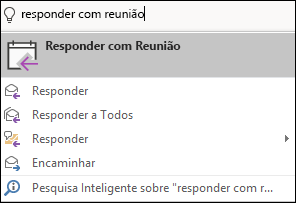 Use Diga-me o que você deseja fazer para encontrar seus itens de menu