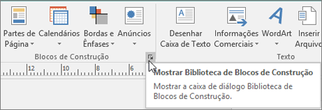 Blocos de Construção do Publisher