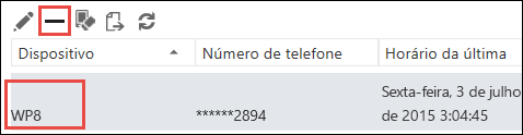 Remover o telefone do Outlook Web App