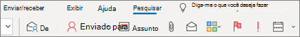 Usar a pesquisa no Outlook