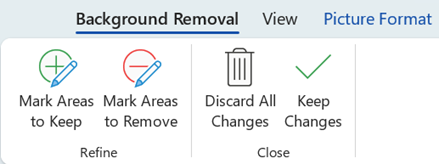 As opções de remoção em segundo plano permitem marcar áreas específicas de uma imagem para manter ou remover.