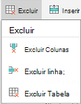 Menu excluir do Android