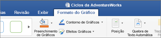 Uma imagem SVG selecionada habilita a guia Formato Gráfico na faixa de opções