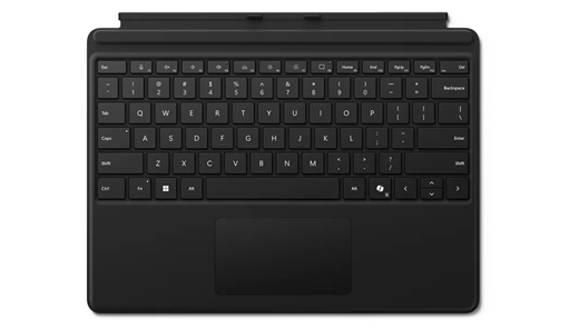 Surface Pro Keyboard para Empresas a preto.