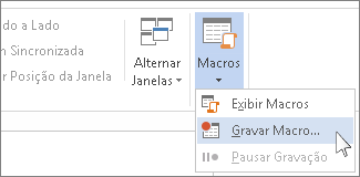 Comando Gravar Macro