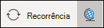 Alterar a recorrência e exibir fusos horários