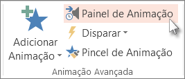 Abrir o Painel de Animação