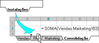 Inserindo outra planilha em uma consolidação