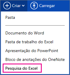 Criar Pesquisa do Excel