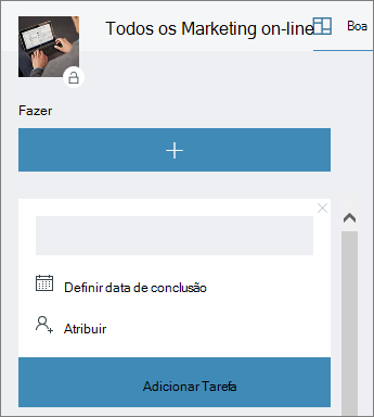 Adicionar tarefas