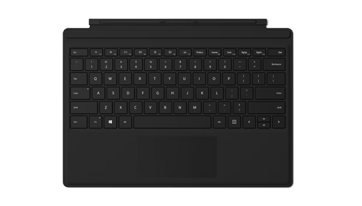 Capa Teclado para Surface Pro a preto.