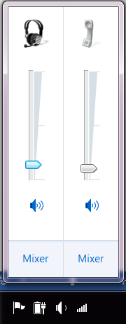 Captura de tela do botão de volume