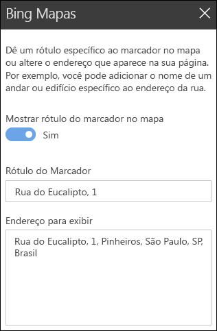 Caixa de Ferramentas de Peças Web Mapas Bing