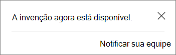 Pop-up de notificação no SharePoint para notificar sua equipe de um novo arquivo