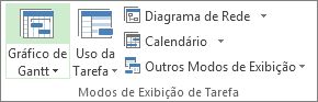 Grupo Visões de Tarefas na guia Exibir.